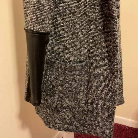 Arianne Dark Gray Long Open-Front Cardigan - Picture 3 of 8